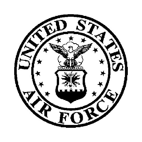 Air force seal 2025 black and white