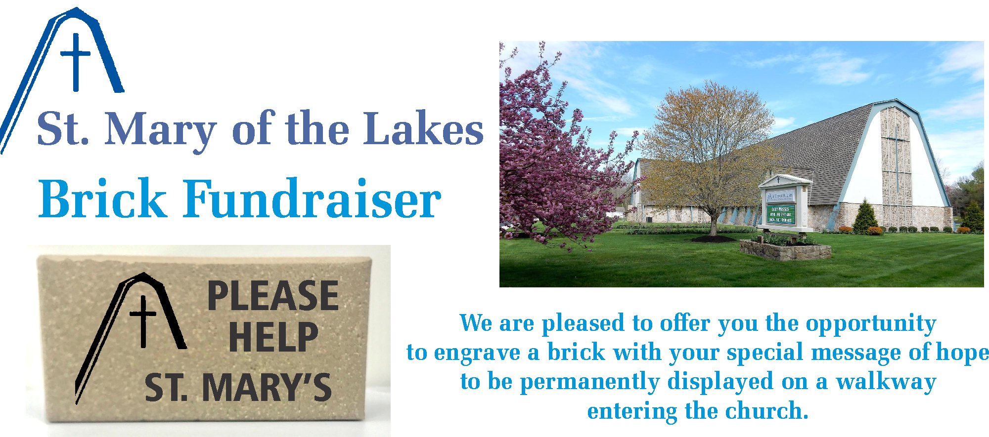 St. Mary of the Lakes Brick Fundraiser